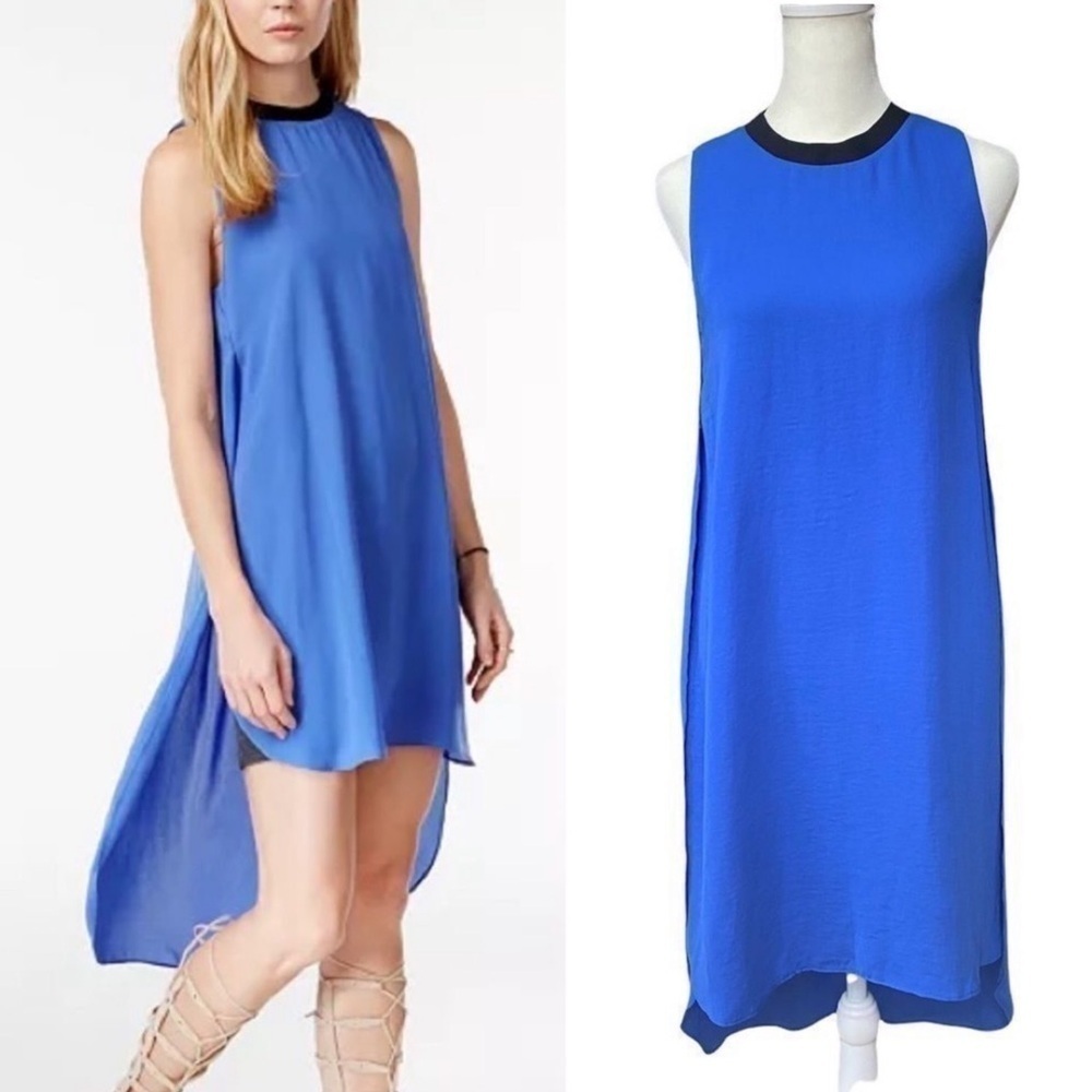 Rachel Rachel Roy Blue Petra High-Low Sleeveless Dress
